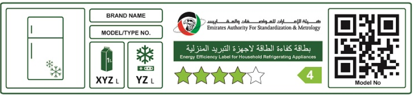 UAE.S 5010 3: 2020 – Labeling – Energy Efficiency Label for Electrical